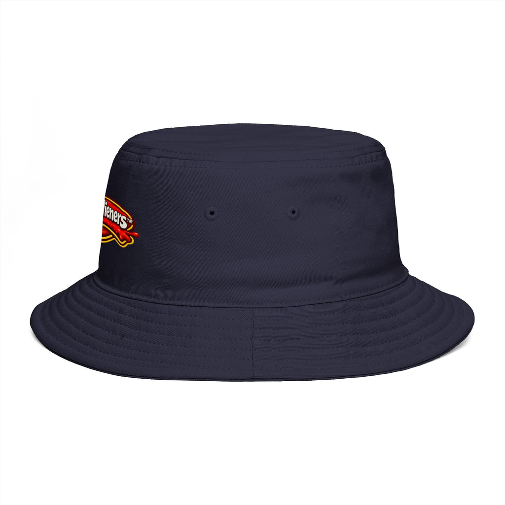 Lena's Wieners Embroidered Bucket Hat — Retro Hot Dog Logo Cap