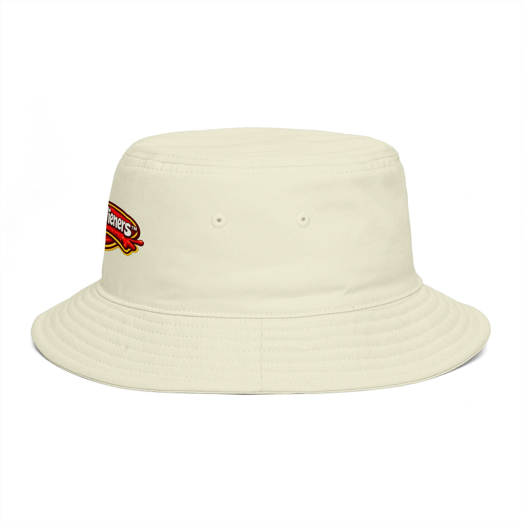 Lena's Wieners Embroidered Bucket Hat — Retro Hot Dog Logo Cap