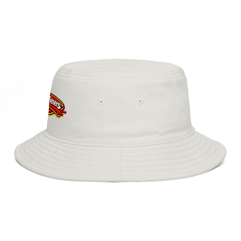 Lena's Wieners Embroidered Bucket Hat — Retro Hot Dog Logo Cap