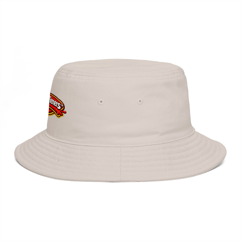 Lena's Wieners Embroidered Bucket Hat — Retro Hot Dog Logo Cap
