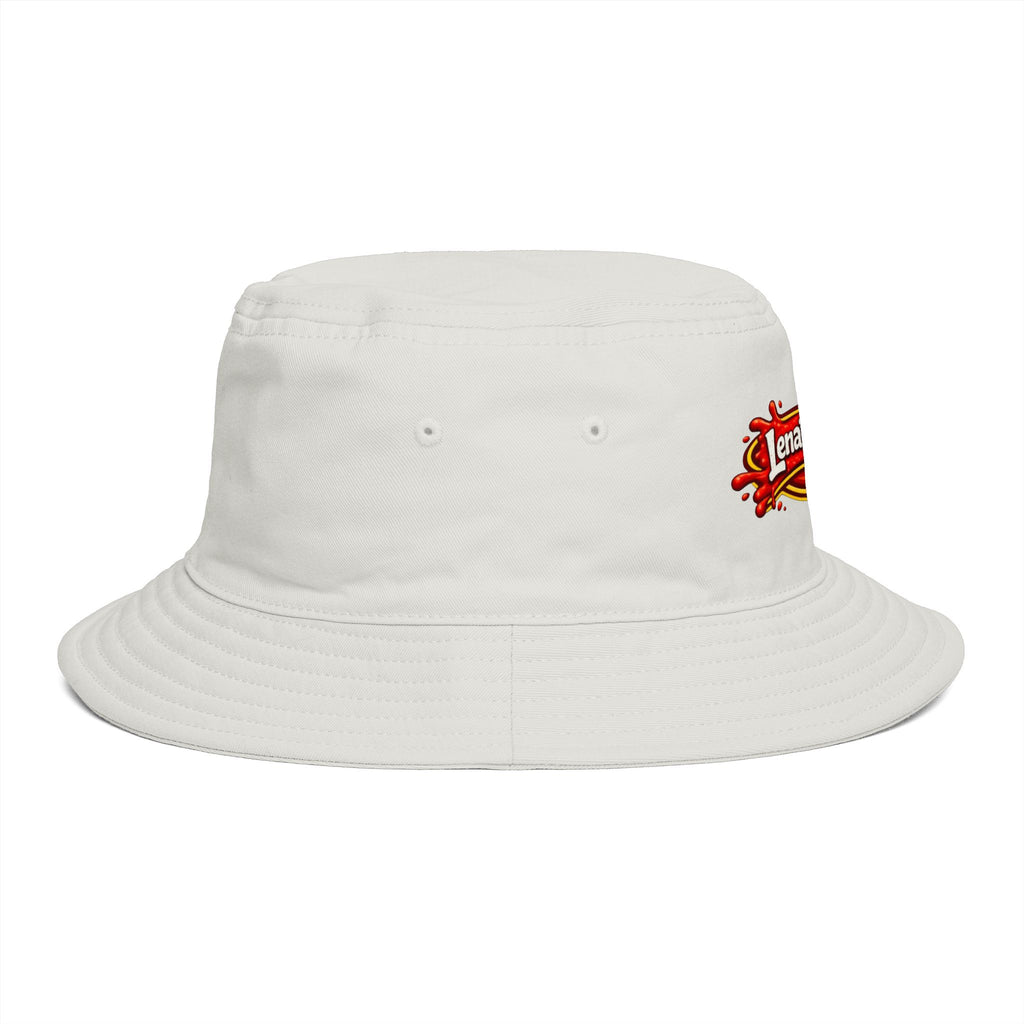 Lena's Wieners Embroidered Bucket Hat — Retro Hot Dog Logo Cap