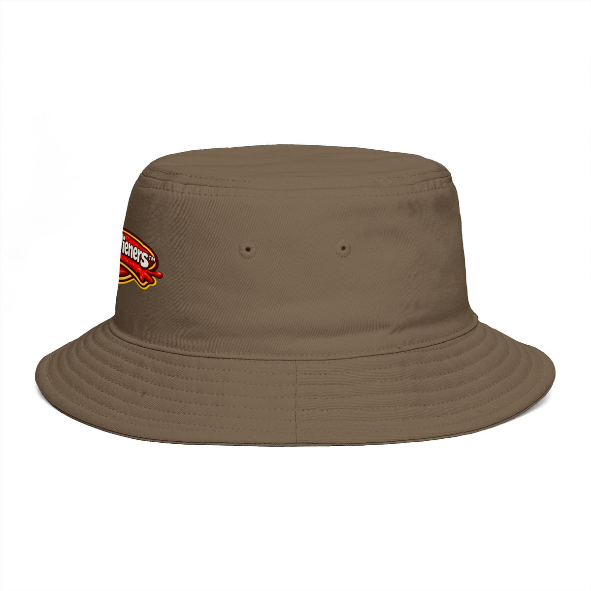 Lena's Wieners Embroidered Bucket Hat — Retro Hot Dog Logo Cap