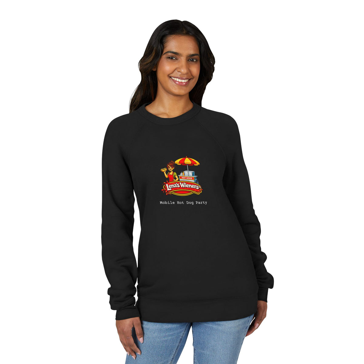 Lena's Wieners Sponge Fleece Raglan Sweatshirt