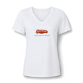 Nobody Beats Lena's Wieners Women's V-Neck Comfort Tee