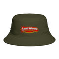 Lena's Wieners Embroidered Bucket Hat — Retro Hot Dog Logo Cap