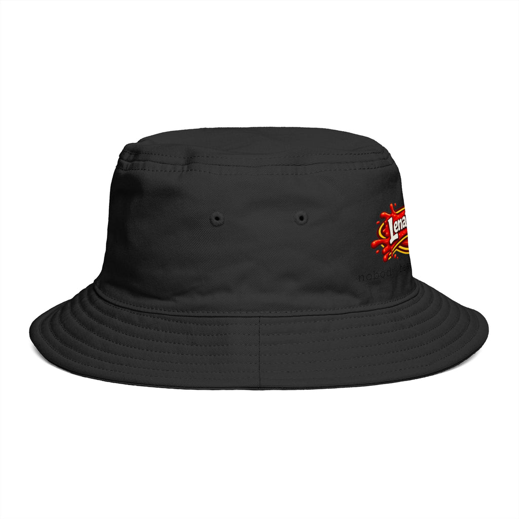 Nobody Beats Lena's Wieners Embroidered Bucket Hat — Retro Hot Dog Logo Cap